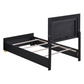 Marceline Wood Twin LED Panel Bed Black 222831T Comming Soon