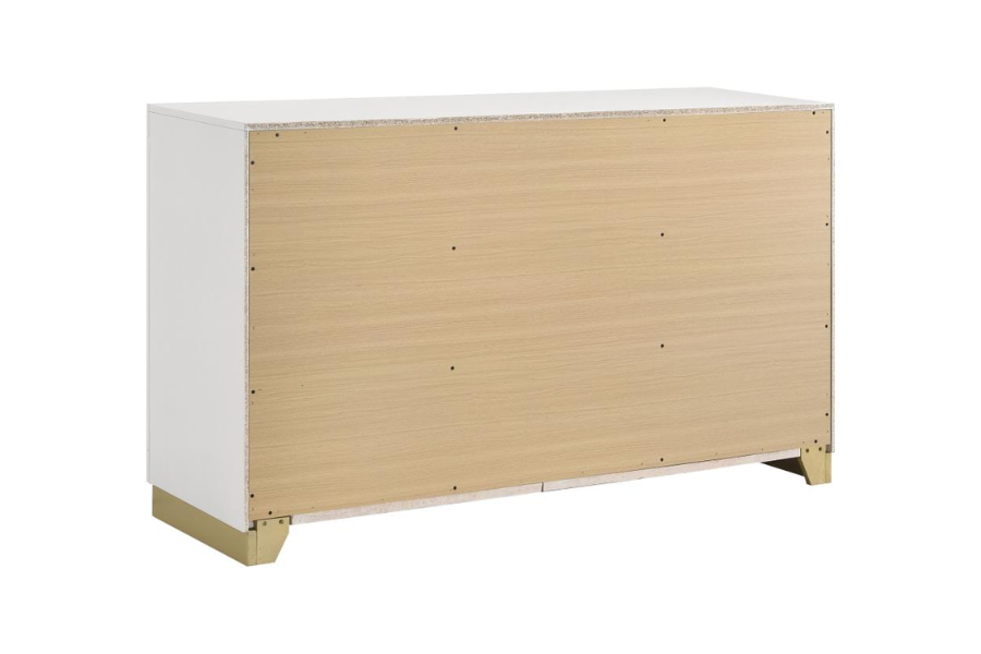 Caraway 6-drawer Dresser White 224773