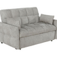 Cotswold Upholstered Convertible Sleeper Sofa Bed Light Grey 508307