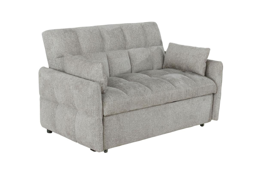 Cotswold Upholstered Convertible Sleeper Sofa Bed Light Grey 508307