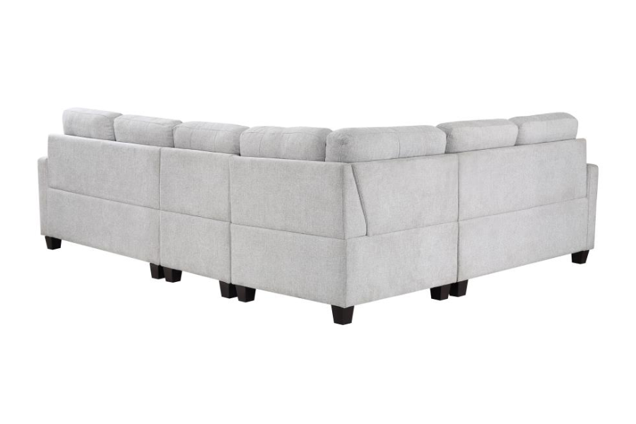 Georgina 4-piece Upholstered Modular Sectional Sofa Beige 551705-SET