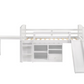 Millie Twin Workstation Loft Bed White 400330T