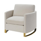 Corliss Upholstered Arched Arm Accent Chair Beige 508823