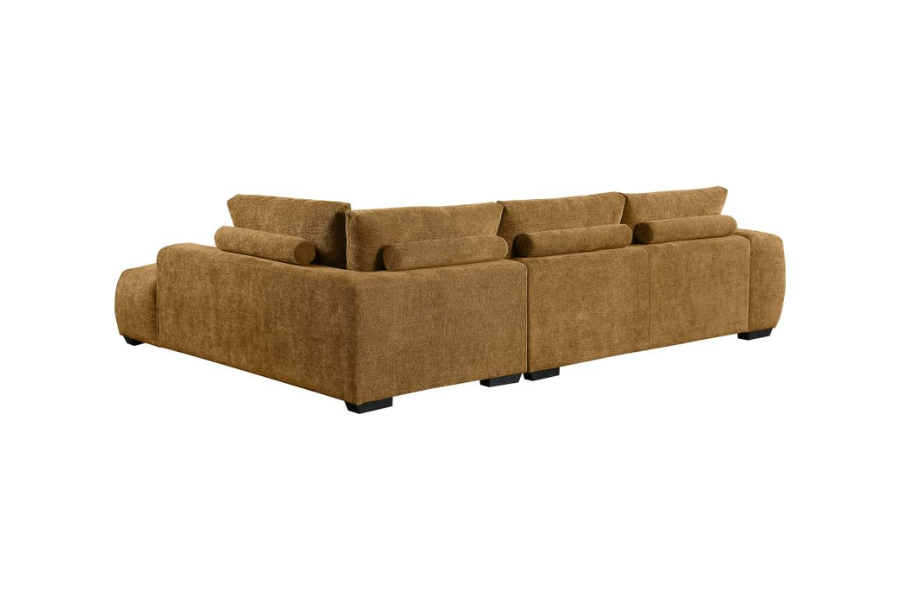 Camacho Upholstered Chaise Sectional Sofa Amber 503985 Commin Soon