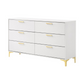 Kendall 6-drawer Dresser White 224403