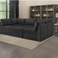 Thomasville Tisdale Fabric Sectional with Storage Ottoman