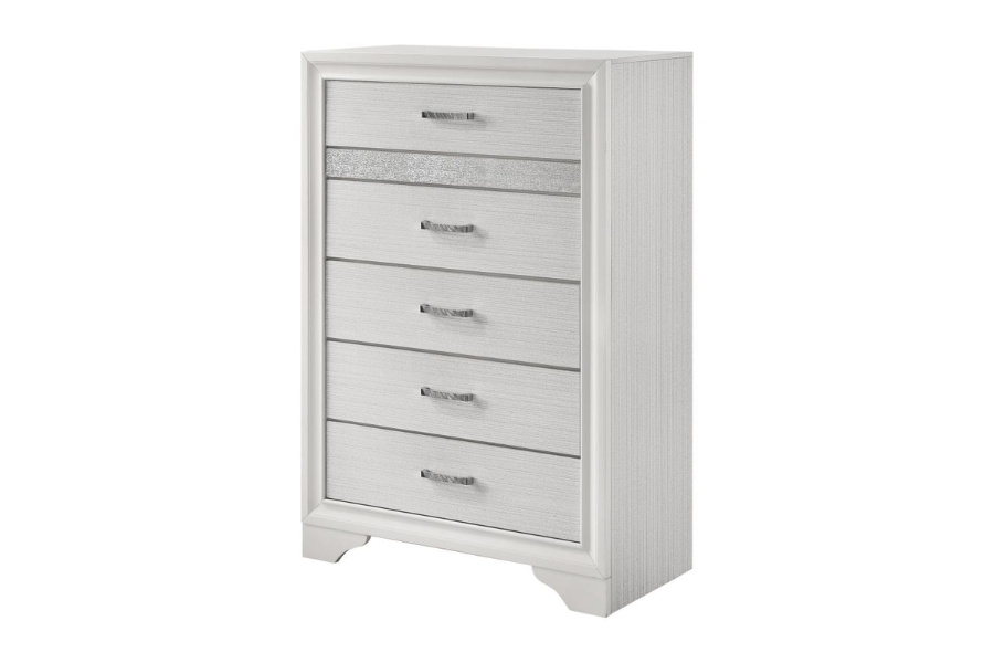 Miranda 5-drawer Bedroom Chest White 205115 Comming Soon