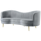 Sophia Upholstered Channel Tufted Sofa Grey 506864