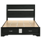 Miranda 51-inch Wood Queen Storage Panel Bed Black 206361Q Comming Soon