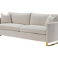 Corliss Upholstered Arched Arm Sofa Beige 508821