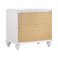 Juego de dormitorio Barzini Eastern King de 5 piezas en color blanco 300843KE-S5 