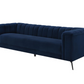 Chalet Upholstered Tuxedo Arm Tufted Sofa Blue 509211