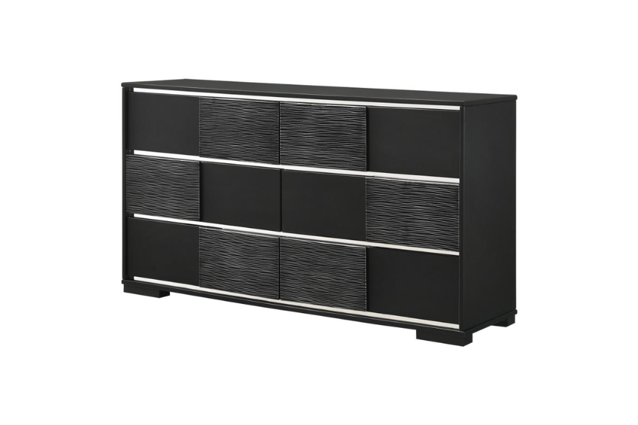 Blacktoft 6-drawer Dresser Black 207103