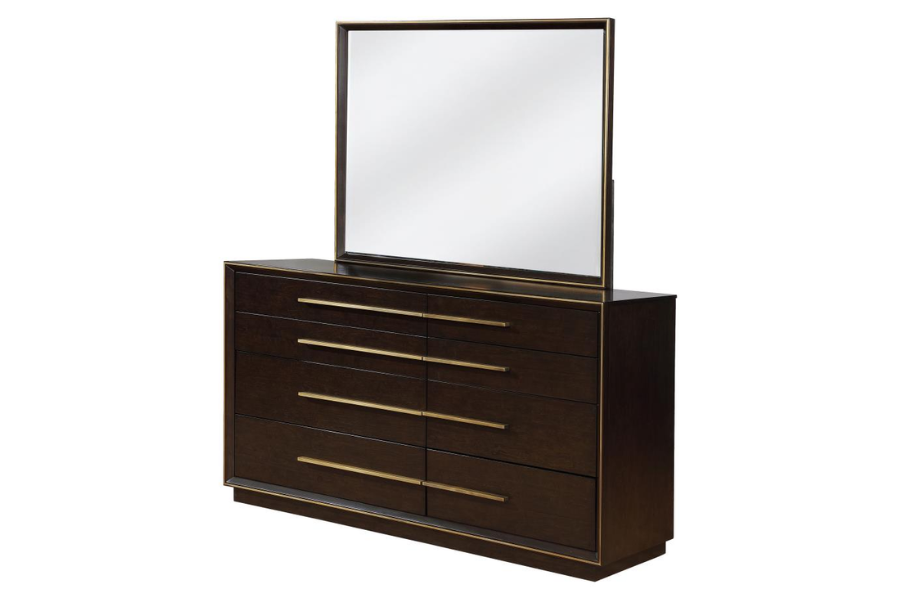 Durango 8-drawer Dresser with Mirror Smoked Peppercorn 223263M