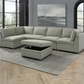 Thomasville Tisdale Fabric Sectional with Storage Ottoman