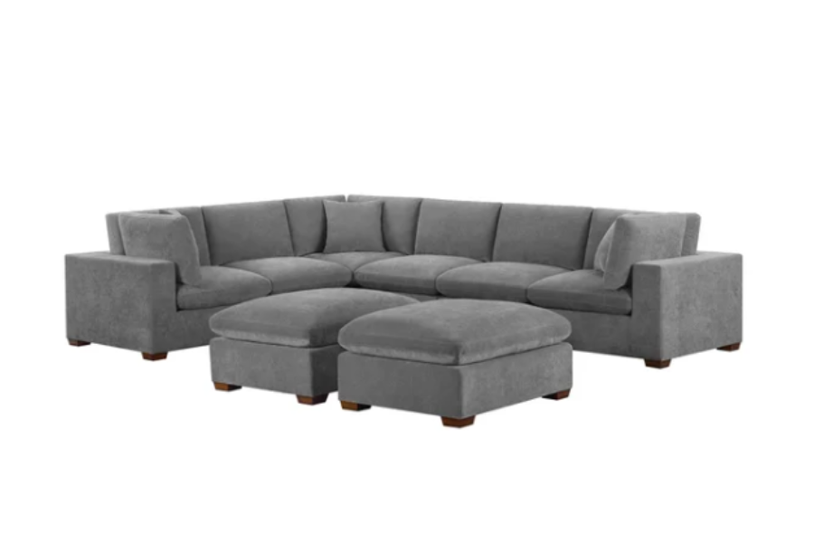 Thomasville Lowell 8 - piece Modular Sectional Floor Model