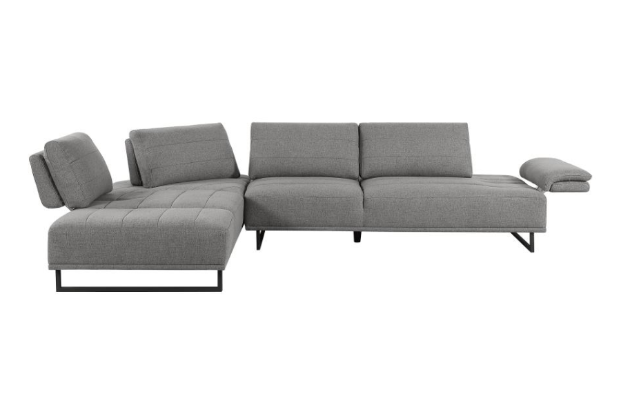 Arden Upholstered Sectional Sofa with Adjustable Back Taupe 508888