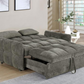 Sofá cama convertible tapizado Cotswold gris oscuro 508308 disponible próximamente 