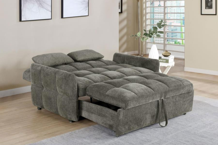 Cotswold Upholstered Convertible Sleeper Sofa Bed Dark Grey 508308 coming soon