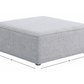 Cube Modular Ottoman SKU: 630Grey-Ott