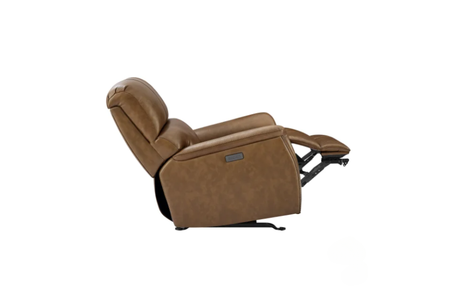 Barcalounger Presley Leather Power Rocker Recliner with Power Headrest