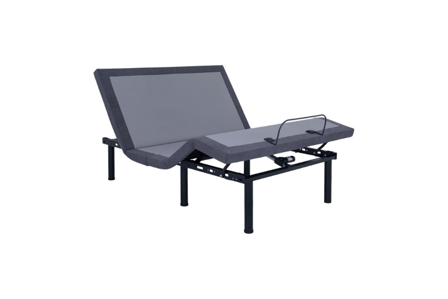 Negan Queen Adjustable Bed Base Grey and Black 350132Q