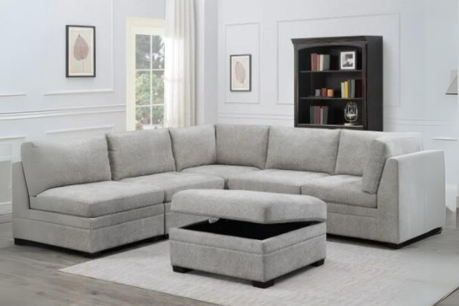 Tisdale 6-piece Modular Fabric Sectional