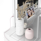 Tresanti Alexandra Double Pedestal Vanity Table with LED Lighted Mirror