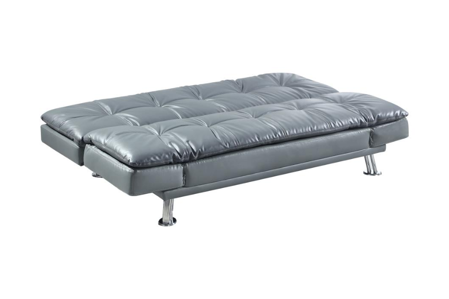 Dilleston Upholstered Tufted Convertible Sofa Bed Grey 500096