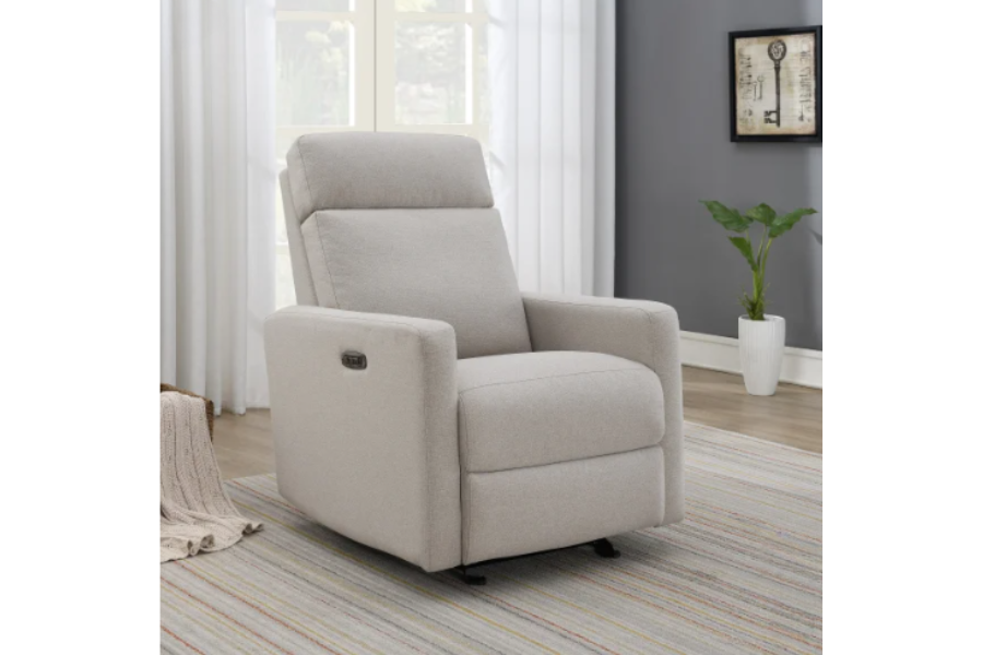 Tallula Fabric Power Glider Recliner with Power Headrest