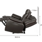 Harvey Leather Power Reclining Loveseat with Power Headrests