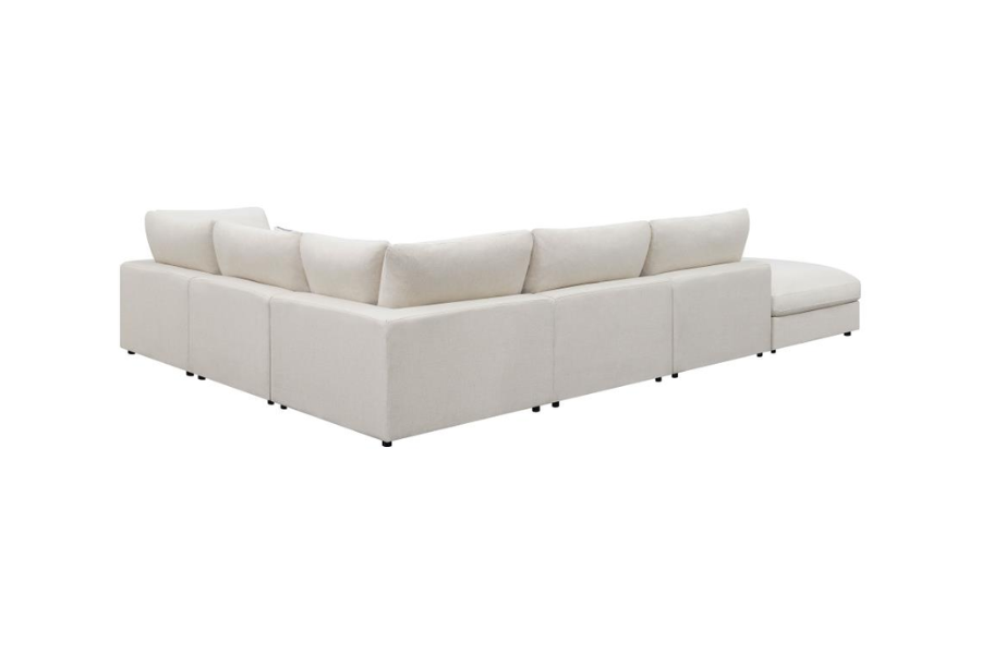 Serene 6-piece Upholstered Modular Sectional Sofa Beige	551321-SET