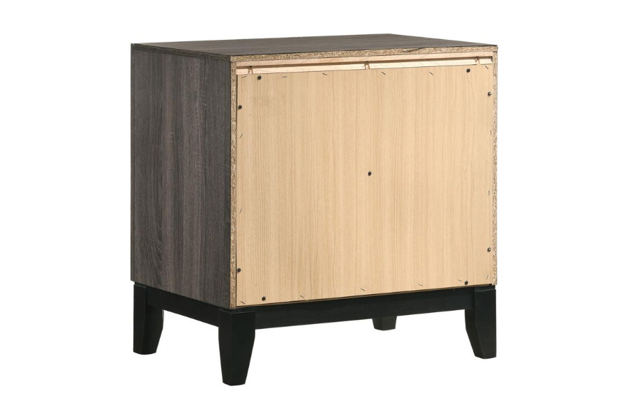 Watson 2-drawer Nightstand Grey Oak 212422