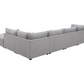 Sofá modular seccional tapizado Cambria de 6 piezas en gris 551511-SET 