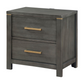 Kieran 2-drawer Nightstand Grey 224742