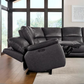 Wylder Leather Power Reclining Sectional with Power Headrests Floor Model