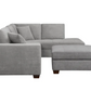 Thomasville Miles Fabric Sectional with Storage Ottoman