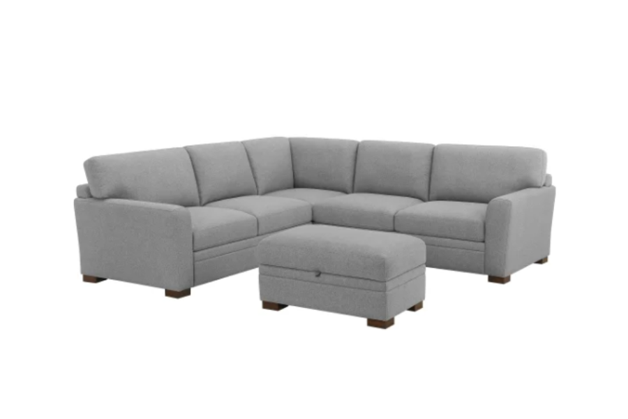 Thomasville Langdon Fabric Sectional with Storage Ottoman 1695544