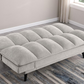 Laredo Upholstered Tufted Convertible Sofa Bed Light Grey 360017