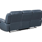 Conjunto de sofá reclinable tapizado de 3 piezas Sloane azul 610271-S3 