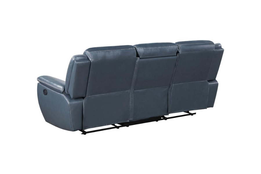 Conjunto de sofá reclinable tapizado de 3 piezas Sloane azul 610271-S3 