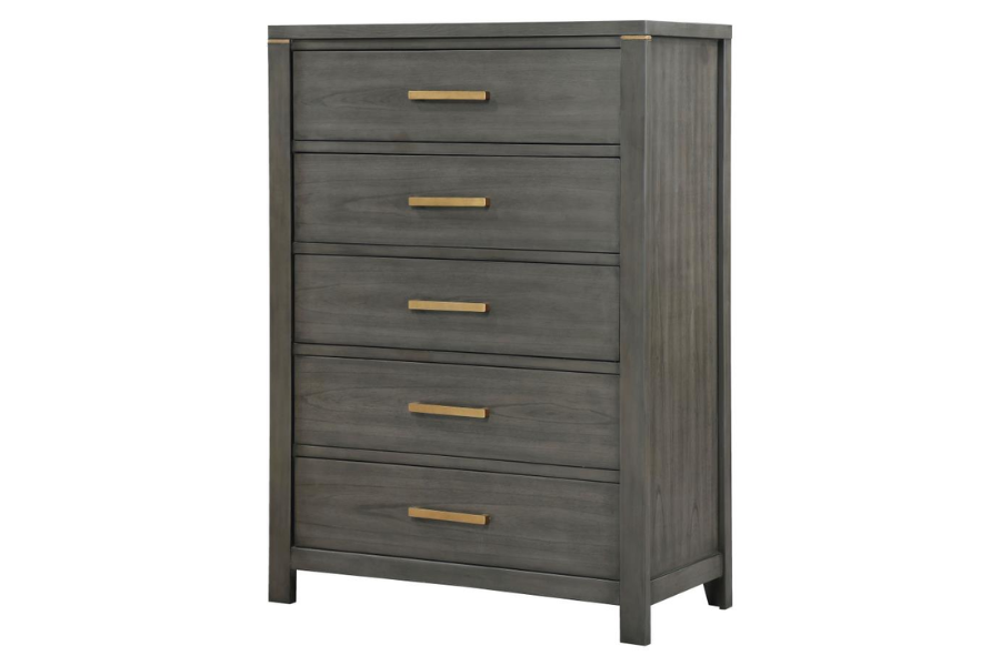 Kieran 5-drawer Bedroom Chest Grey 224745