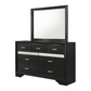 Miranda 7-drawer Dresser with Mirror Black 206363M