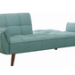 Caufield Upholstered Convertible Sofa Bed Turquoise Blue 360097