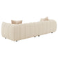 Winchester Boucle Upholstered Extra Long Sofa Sand Pebble 503997