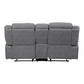 Higgins Upholstered Motion Reclining Loveseat Grey 602262