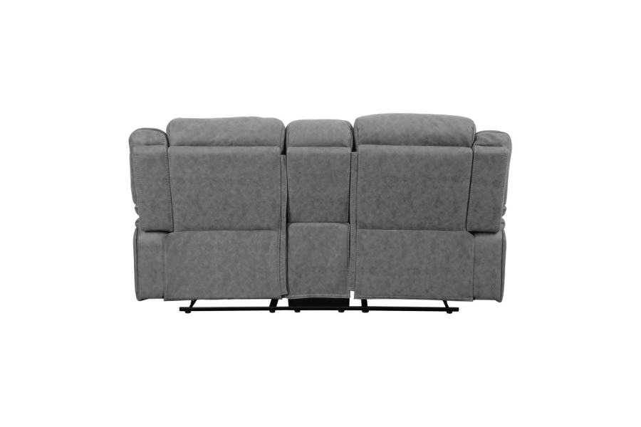 Higgins Upholstered Motion Reclining Loveseat Grey 602262