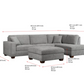 Thomasville Miles Fabric Sectional with Storage Ottoman