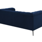 Chalet Upholstered Tuxedo Arm Tufted Loveseat Blue 509212