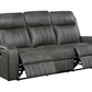 Raelynn 2-piece Upholstered Reclining Sofa Set Grey 603191-S2